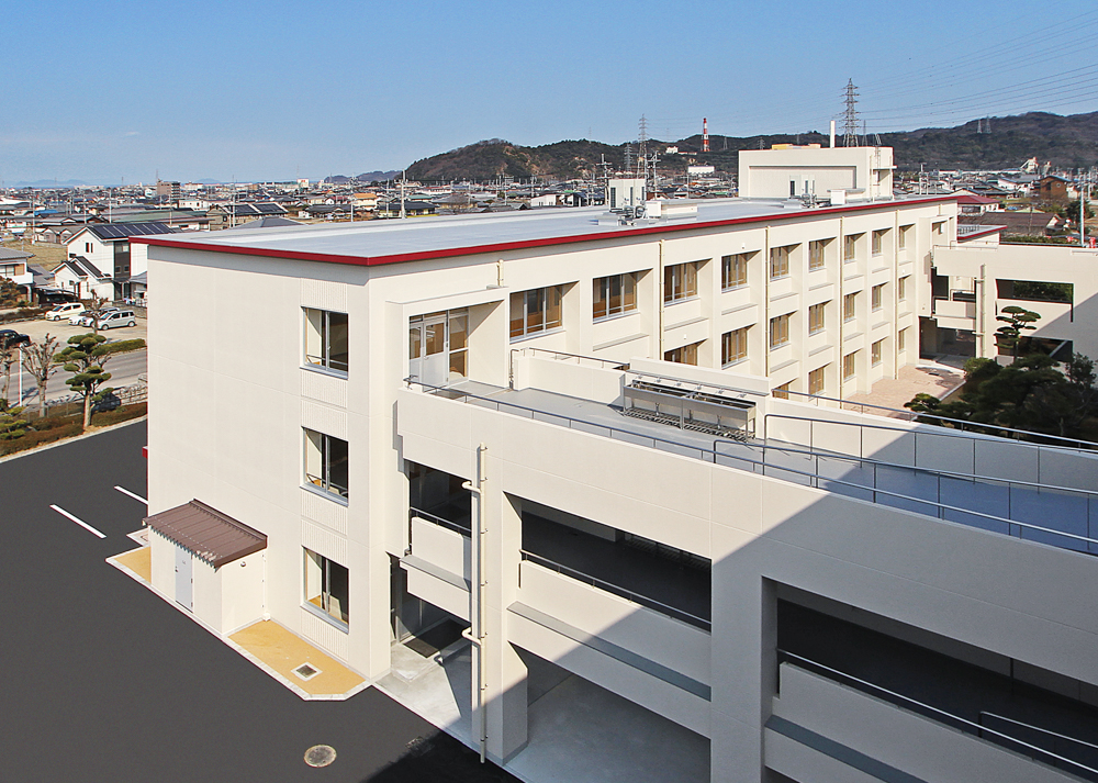 白石工務店｜施工事例｜新居浜商業高校本館　新築外工事｜No.3