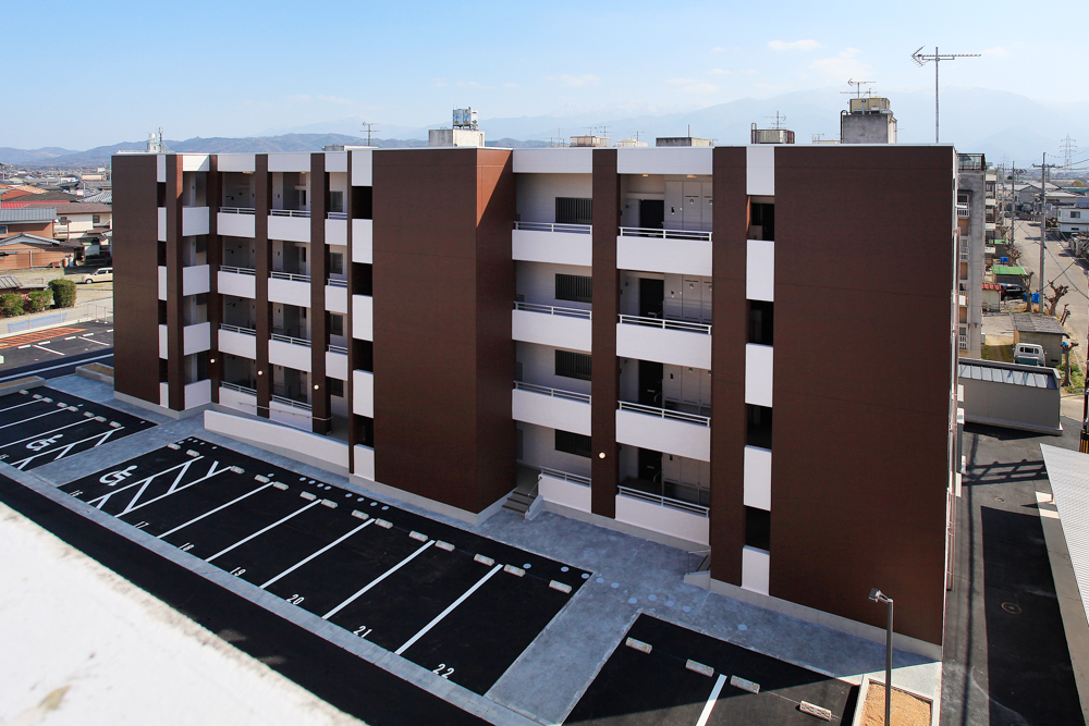 画像：公営住宅南小松原団地9-1号棟　新築建築主体工事