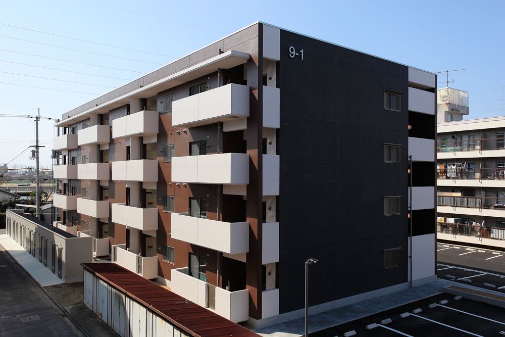 白石工務店｜施工事例｜公営住宅南小松原団地9-1号棟　新築建築主体工事｜No.2